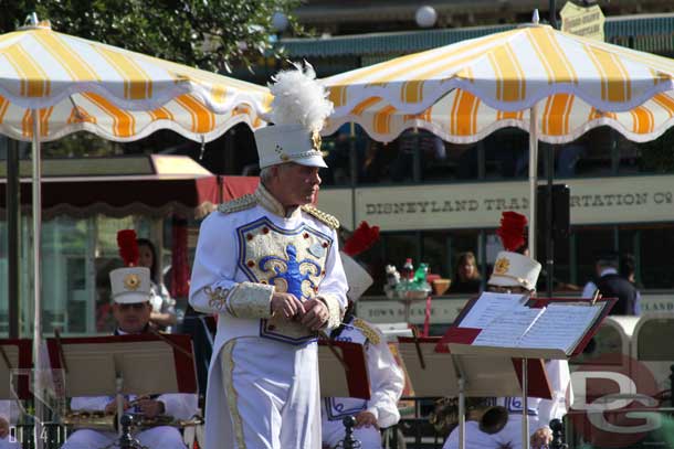 The Disneyland Band was out in Town Square.