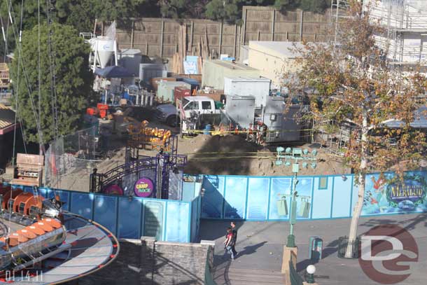 Now some shots from the Fun Wheel.  Due to the work they are storing the Disney Channel Rocks gear in a small area near the Zephyr.