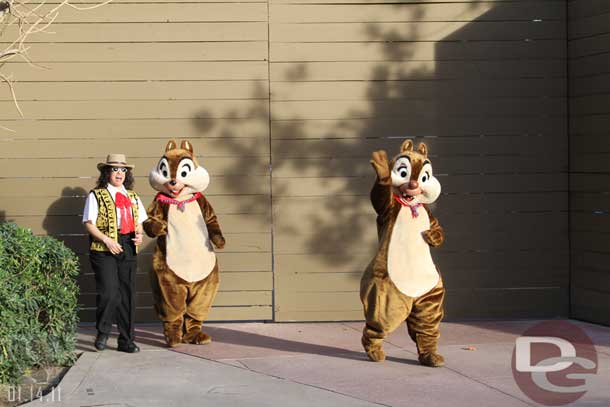 Chip and Dale returning for more pictures.