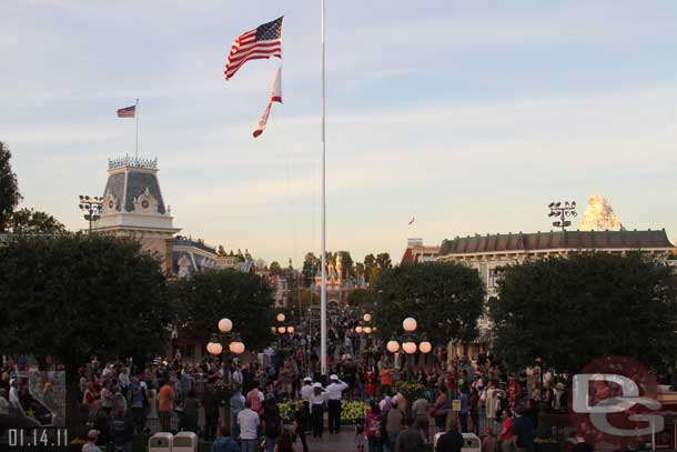 Time for the Flag Retreat.