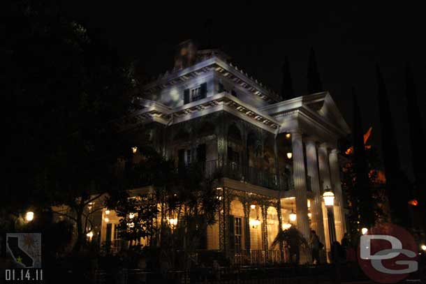 Next up the Haunted Mansion which just reopened.