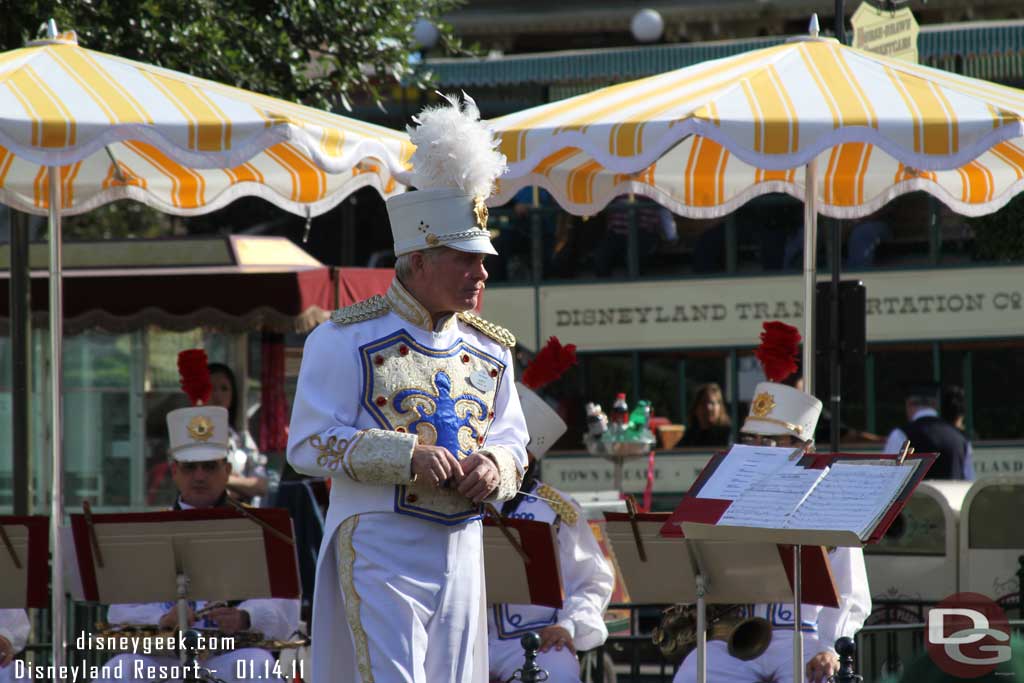 The Disneyland Band was out in Town Square.