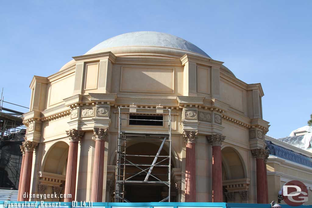 Scaffolding to get to the open hole.