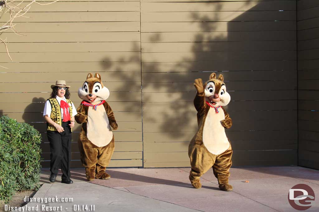 Chip and Dale returning for more pictures.