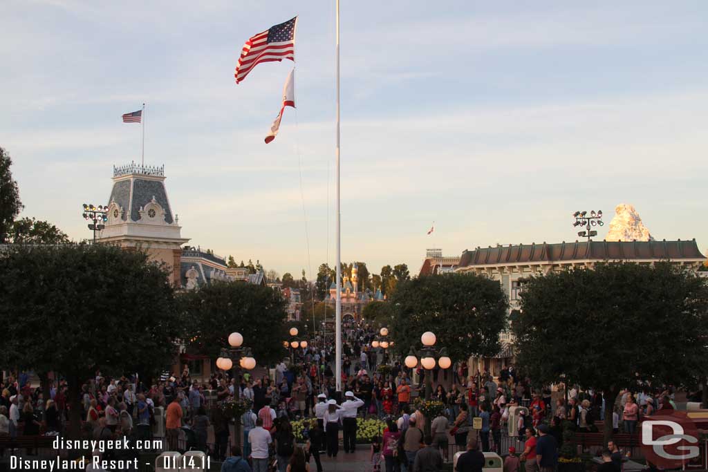 Time for the Flag Retreat.