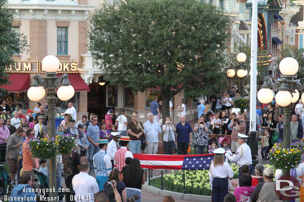 The Disneyland Band was not part of the ceremony tonight.  Just the Dapper Dans.