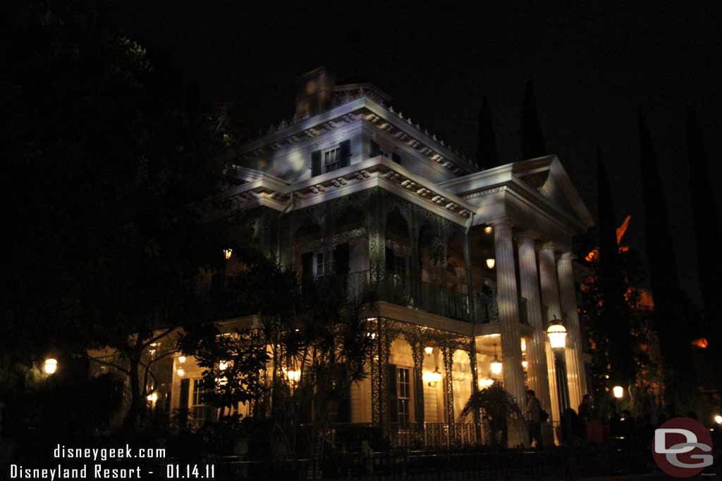 Next up the Haunted Mansion which just reopened.