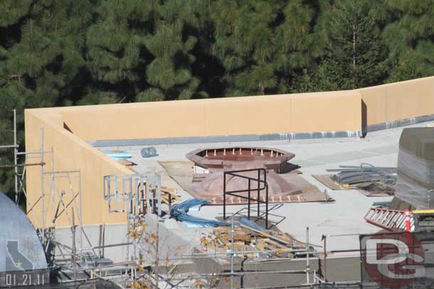 The dome covers waiting to be installed.