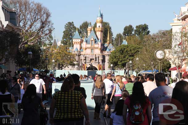 The second set of walls are around the left side of the passing track.