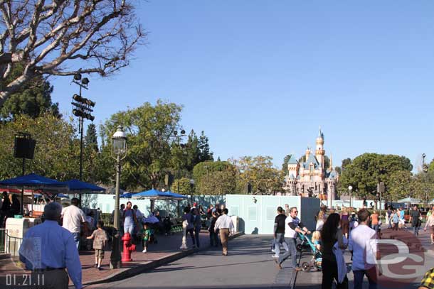 The third set stretch around the West side of the hub and in front of the Castle.