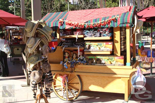 The merchandise cart.