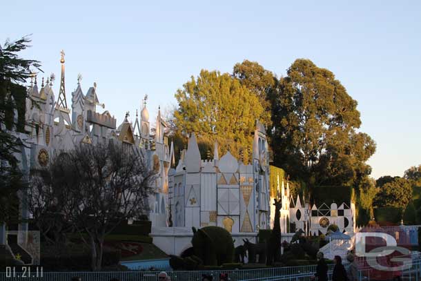 Small World is closed as the holiday overlay is removed.