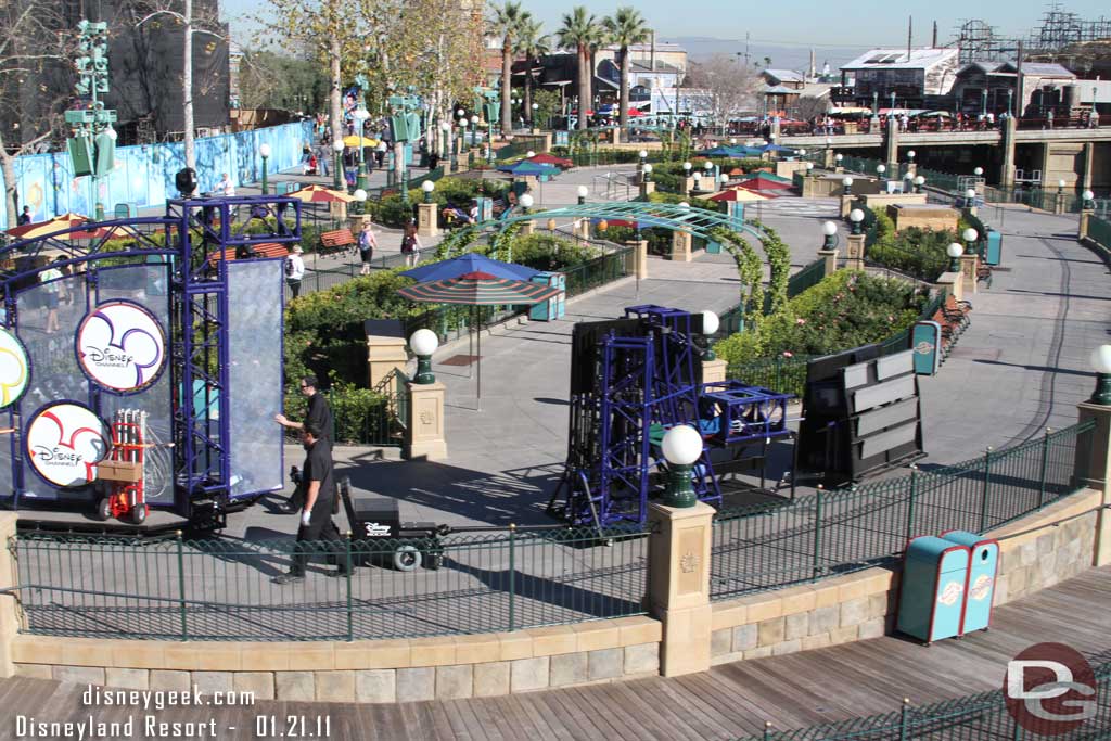 Moving the Disney Channel Rocks set off stage.