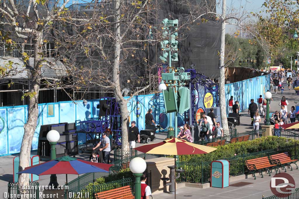 Some of it stays by the Zephyr the rest heads toward the backstage gate past the Bay Area.