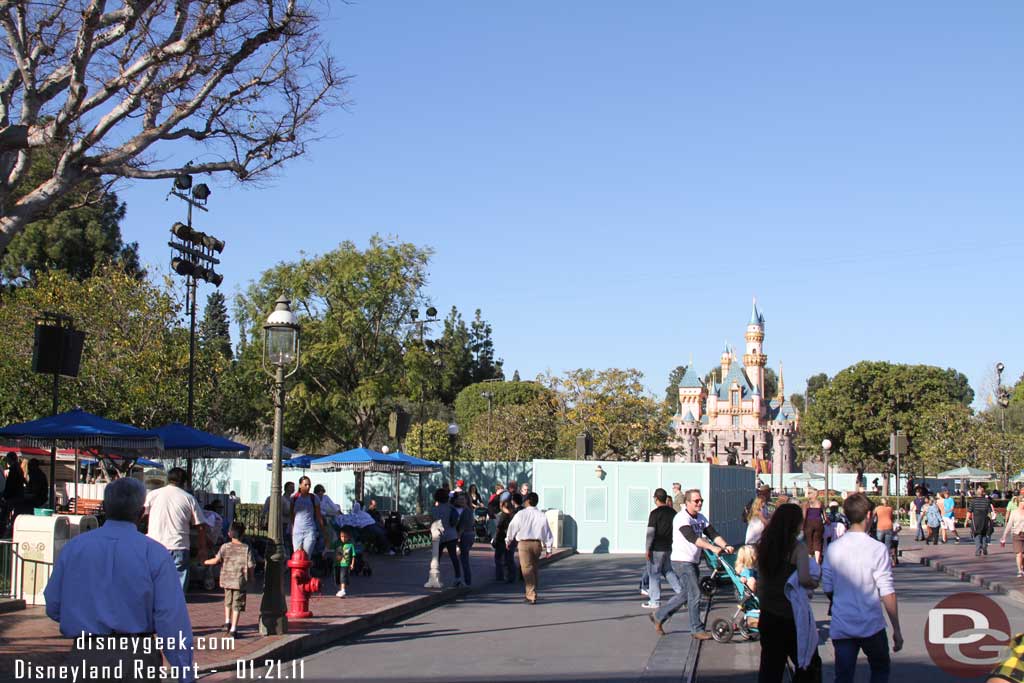 The third set stretch around the West side of the hub and in front of the Castle.