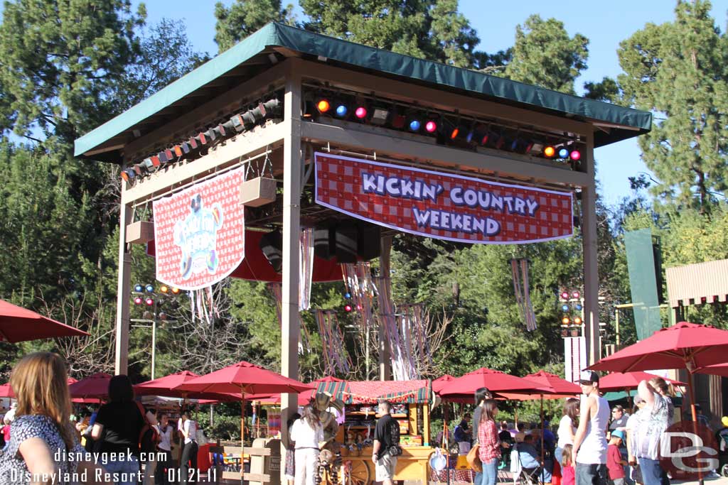 This weekend is the Kickin Country Weekend.