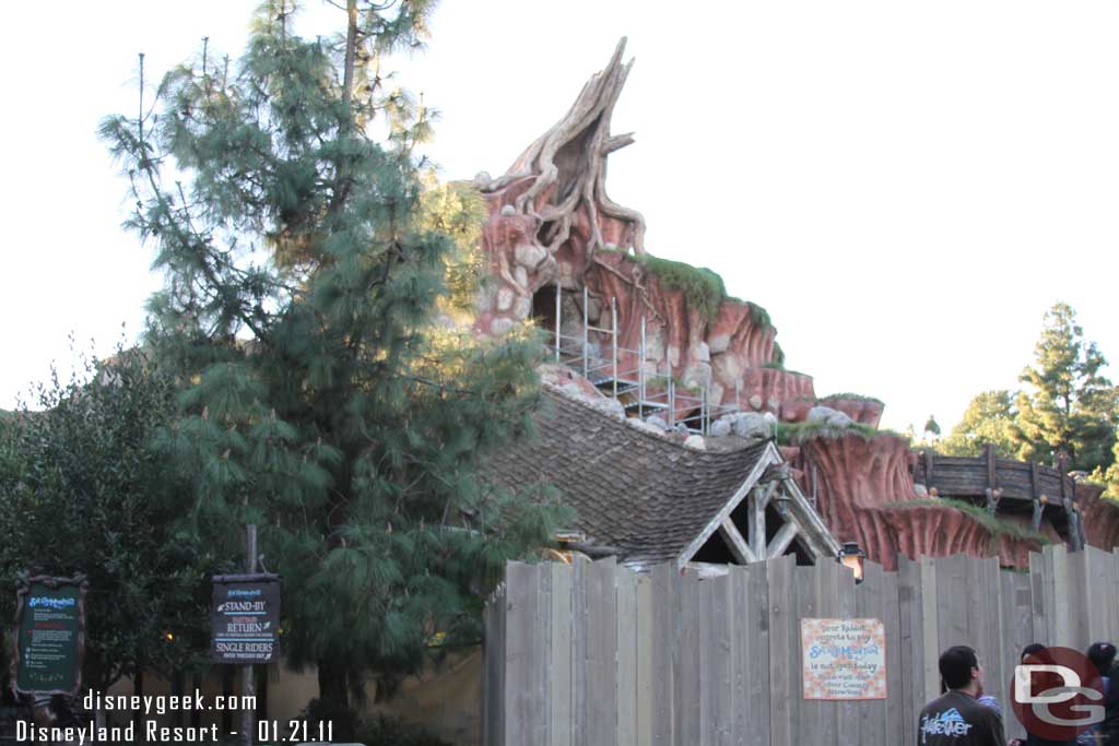 Splash Mountain is down for some work.