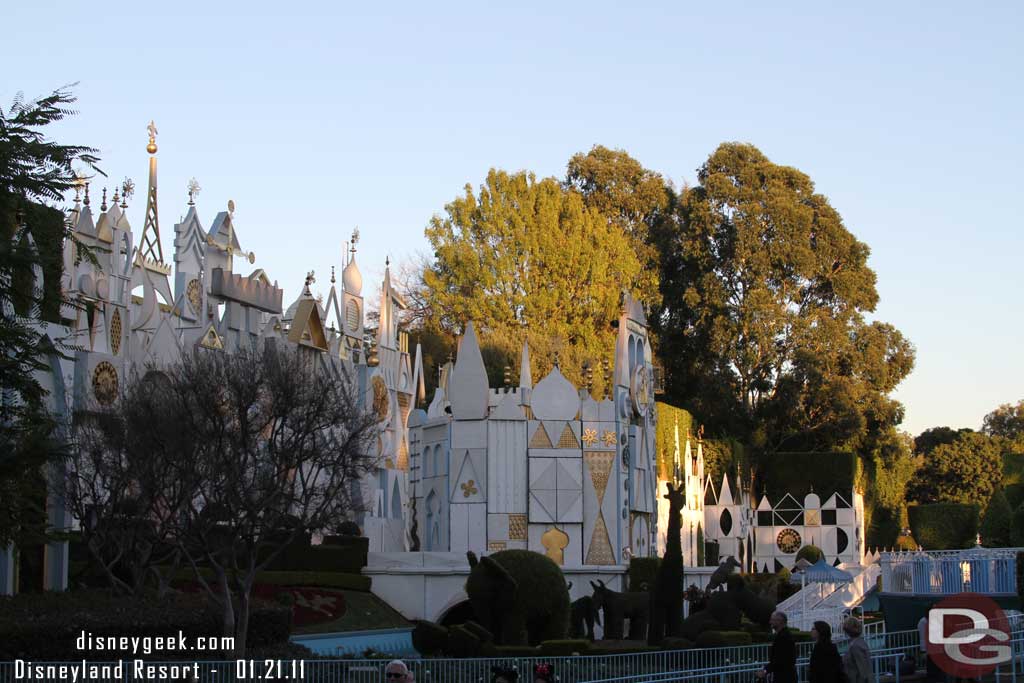 Small World is closed as the holiday overlay is removed.