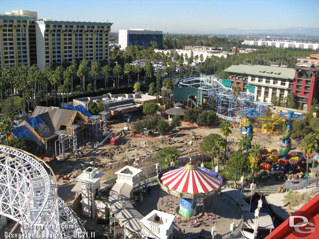 An overview of the dining area work.