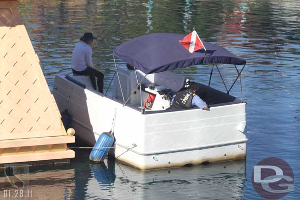 Divers in the water, as usual.