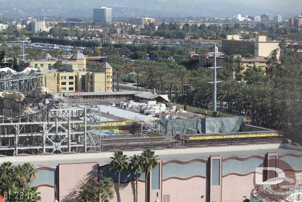 The roof work of the Racers is moving along.