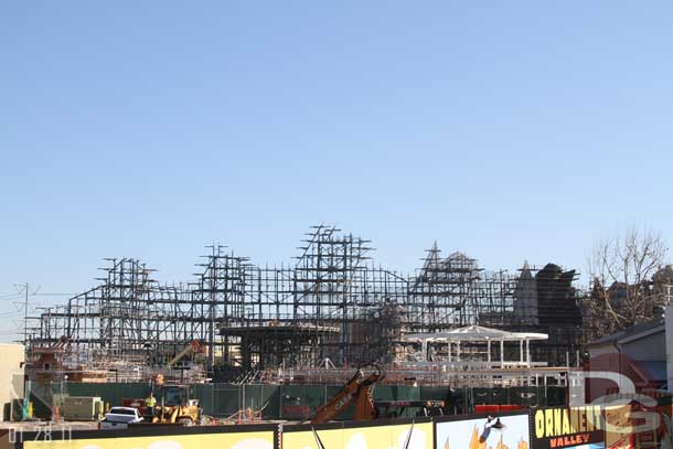 From near the Blue Sky Cellar Entrance a look at Cars Land.