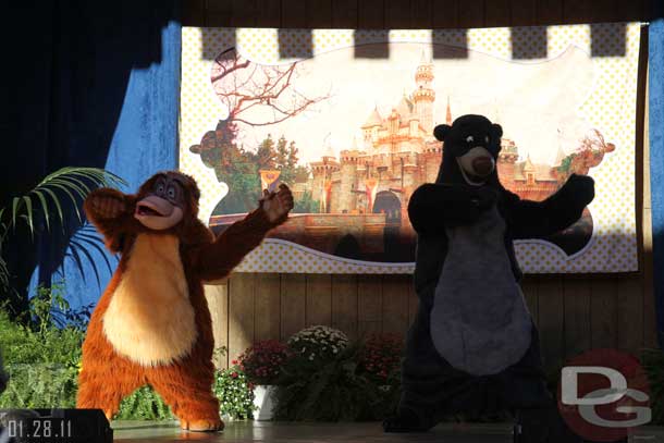 Last out was Baloo and King Louie