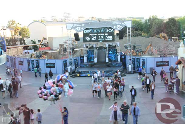 A look from the Monorail shows alot of dirt being moved around but nothing else too visible.