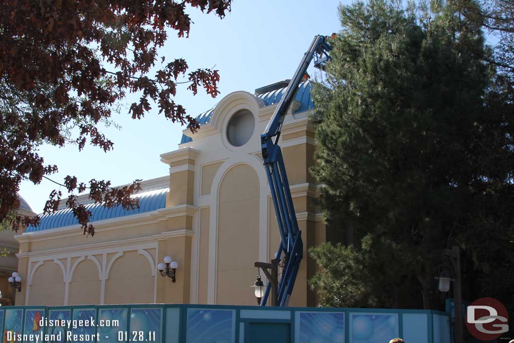 Working my way around the Little Mermaid building.