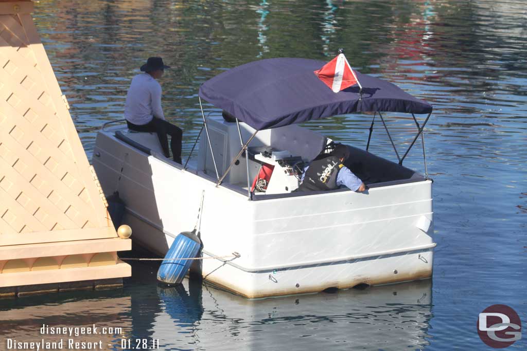 Divers in the water, as usual.