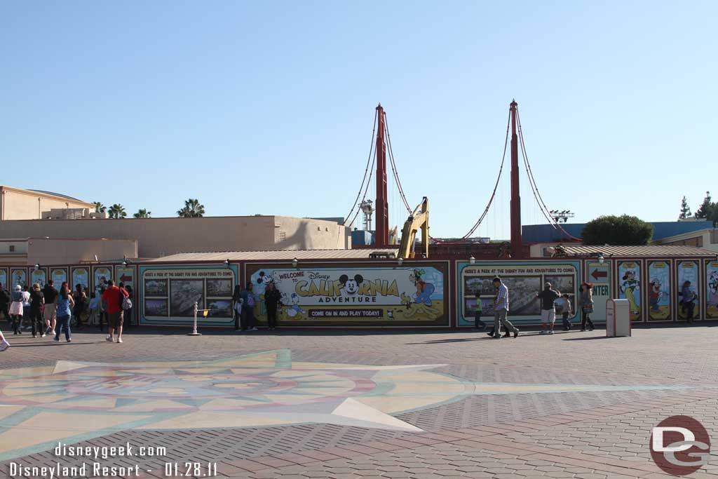 One last look at DCA on the way to Disneyland