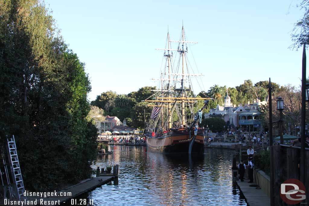 Here it is heading back to the harbor