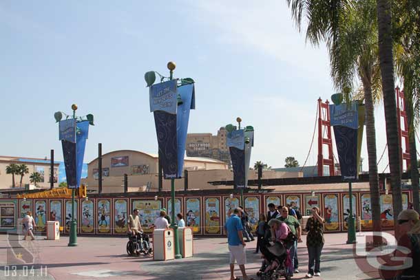 The steel has started to go up for the new entrance at DCA.