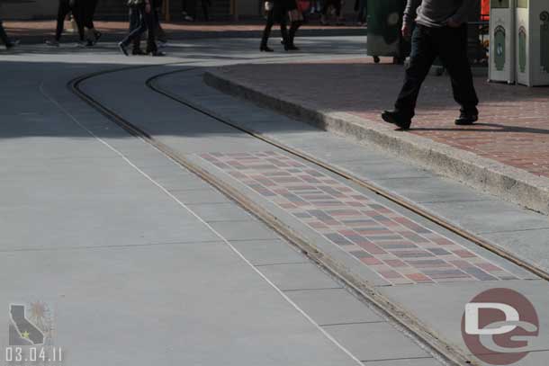 The walls are all down on Main Street.  Notice the brickwork where the street car stops.