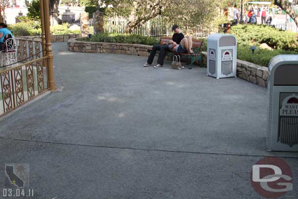 Walked through Plaza Gardens and noticed they had done some cutting on the ground.