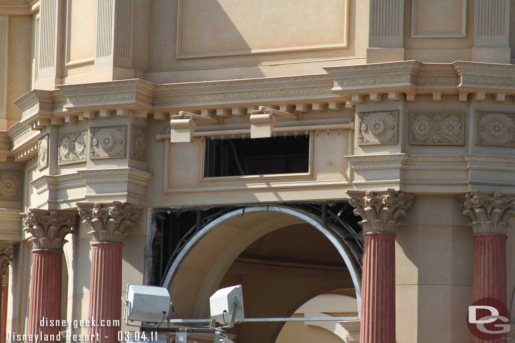 Awaiting the installation of the new attraction sign