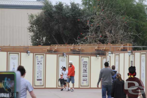 Also noticed what appears to be a form for a wall going up.  Is this the back wall of the theater already?