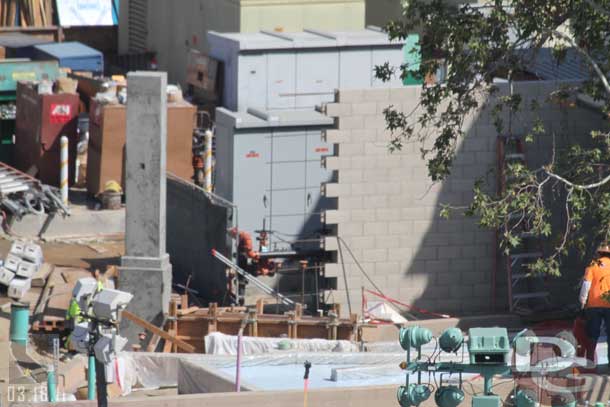 A close up look at part of the queue over at the Little Mermaid.  Looks like the ramps have been poured.