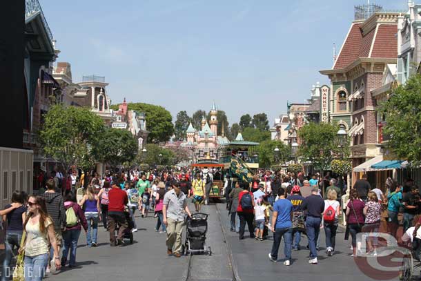 Main Street was alive with activity as traffic has returned and the paving project for this off season is done.