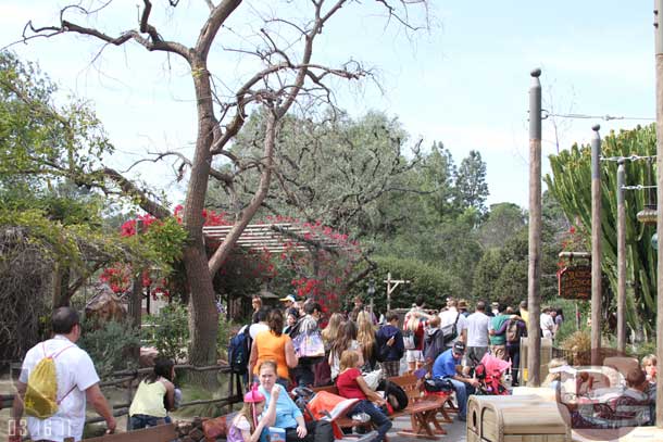 The Big Thunder queue extended out to the main walkway and you could not get by to head up the Big Thunder Trail.  To reach the exit you had to either ride or go around through Fantasyland.