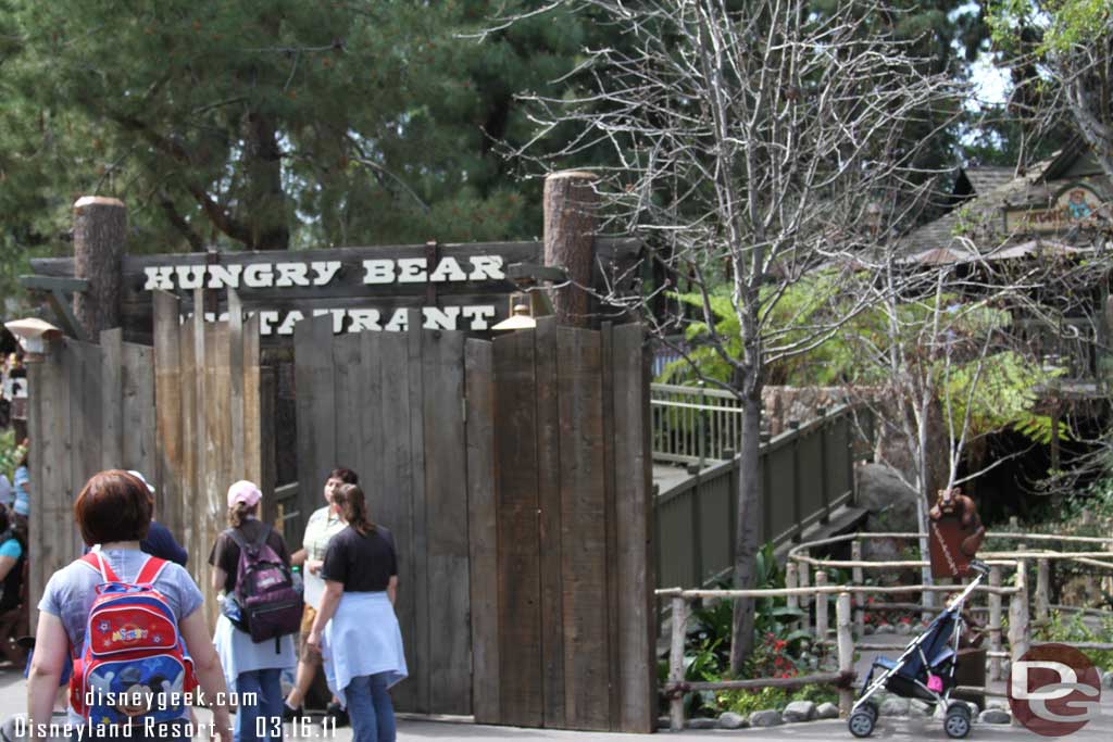 But Critter Country is open (well the walkways, Canoes and Pooh).