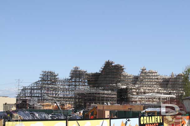 Some shots of the Cars Land work from near the Blue Sky Cellar