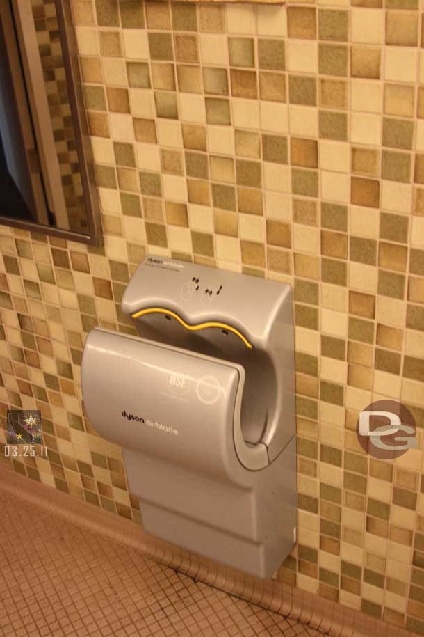 Noticed a hand dryer, believe this is new.