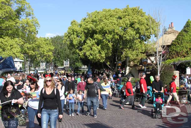 Fantasyland had a lot of people, but not gridlock...