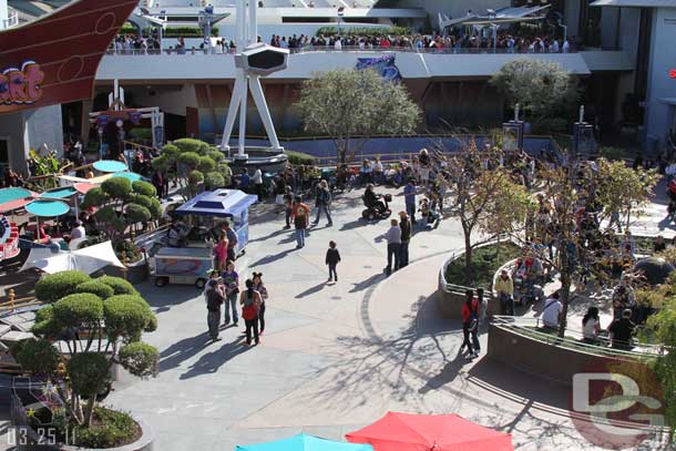 A look down on Tomorrowland.