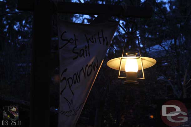 Some signs decorating the petting zoo area which was the holding pen for the theater.