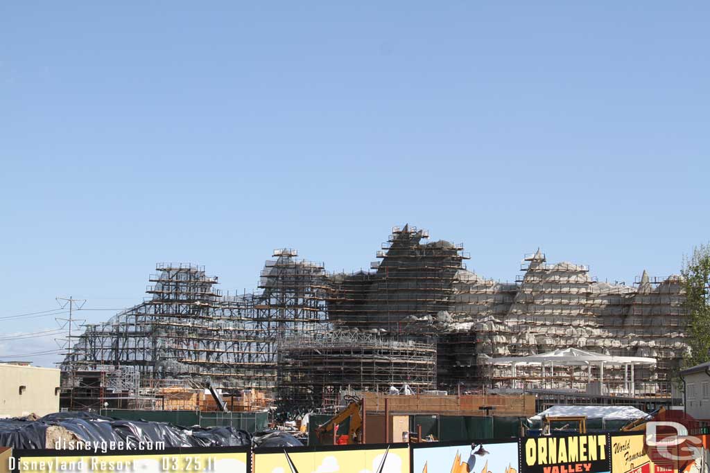 Some shots of the Cars Land work from near the Blue Sky Cellar