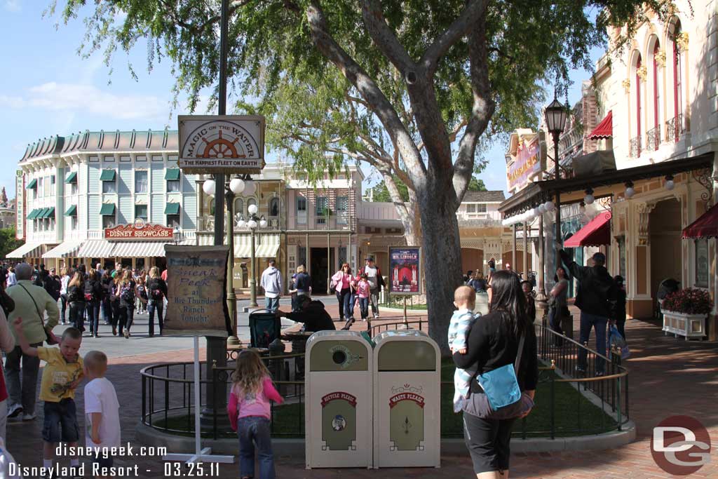 Over at Disneyland all the walls are finally down and not much has changed.