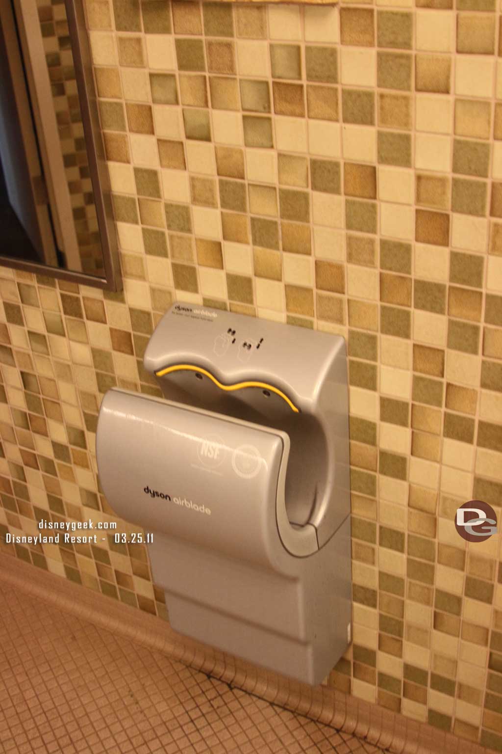 Noticed a hand dryer, believe this is new.