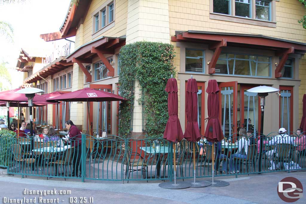 The walls by La Brea Bakery are down.